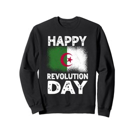 Happy Revolution Day Algeria Arabic Country Algerian Flag Sweatshirt