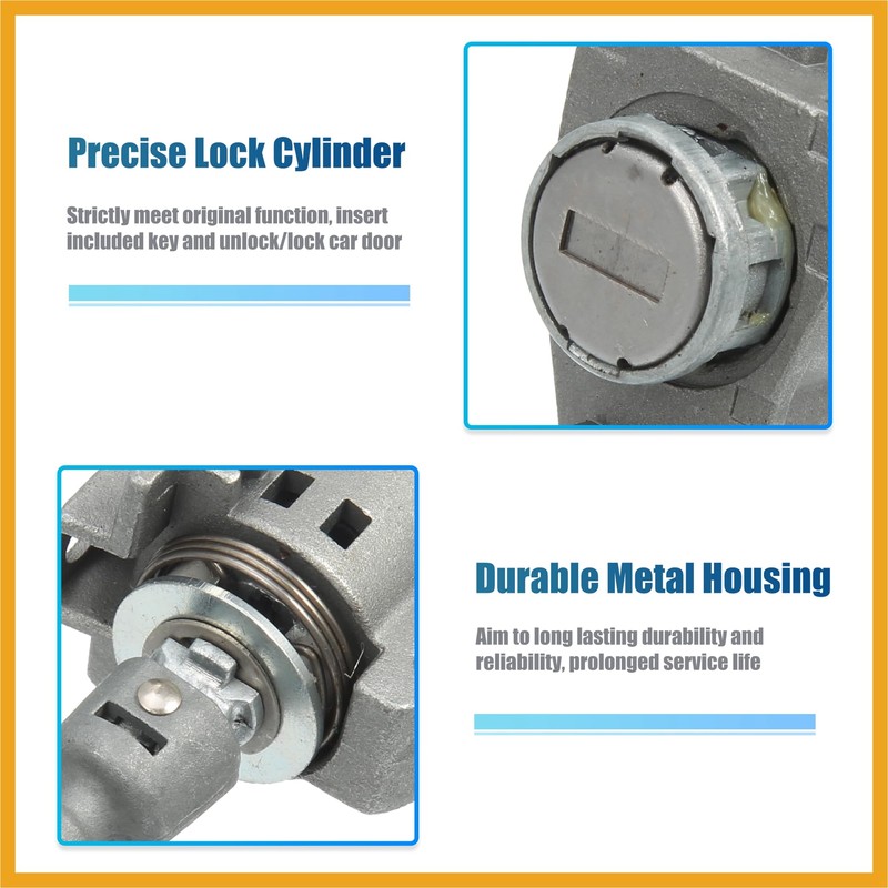 Partuto 1 Set Front Door Lock Cylinder Set Kit with