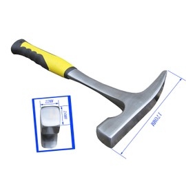 Forged Rock Pick, Gold Rush Prospecting Mining Pick Hammer, 31 oz Pointed Geological Masonry Pick Hammer 2.0LB