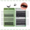 MOTIBACK Wimpern Extensions Set, 5mm-16mm Falsche Wimpern, Volumen Cluster Lashes,