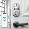 Keyless Entry Door Lock with Handle Set, App Control with