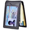 kinzd Slim Wallet with Money Clip RFID Blocking Minimalist Bifold