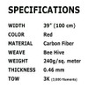 KARBXON - 1m Wide (39.8 in) Carbon Fiber Beehive Weave