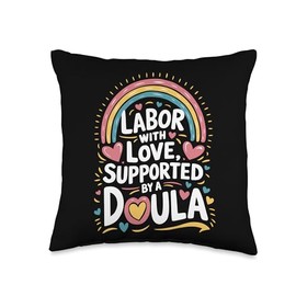 Birth Midwife Quote for Labor Postpartum Doula Midwifery Throw Pillow
