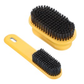 PATIKIL Laundry Shoe Scrub Brush Cleaning Brush with Handle Ginger