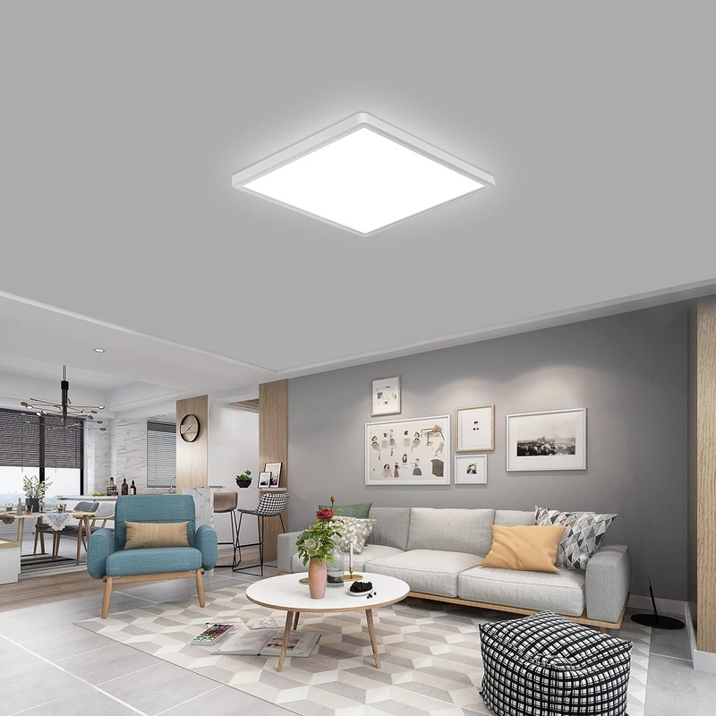DELIPOP 2 Pack Flush Mount Ceiling Light, 12 Inch 24W