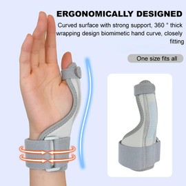 Handgelenk Bandagen, Daumenbandage, 2-in-1 für Tenosynovitis von Arthritis, Klickfinger, Sehnenscheidenentzündung, Schmerzlinderung im Karpaltunnel, Daumenverstauchung