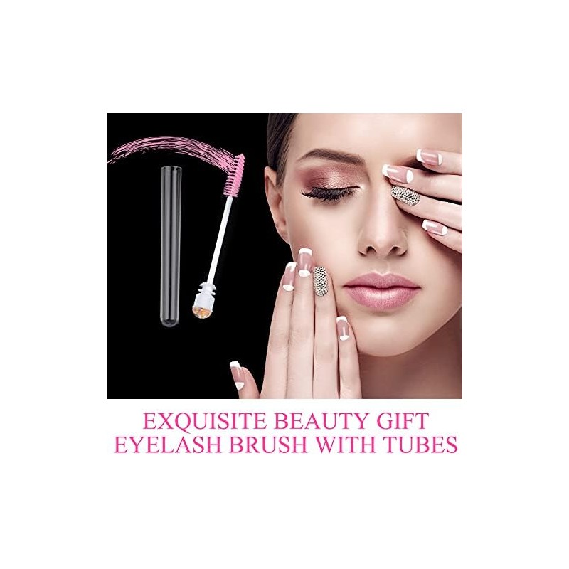 Dming 50pcs cepillo de pestañas varita de maquillaje herramienta de