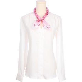 Elerevyo Women's Bowknot Printed Blended Cotton Scarves, 21.7" Small Square Gauze Headscarf Neckerchief 55x55cm/21.7x21.7 Pink Red