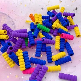 10Pcs Multicolour Soft Foam Pencil Grips, Pen Grippers for Diamond Painting Pens Drill Pen, Pencil Cushion for Drawing Writing Adults Arthritis, Drawing Pens,Diamond Painting Kits and Accessories