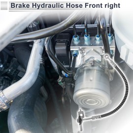 A ABSOPRO Front Right Brake Hydraulic Hose for Hyundai Sante Fe 2006-2009 No.587322B000 Replacement Brake Tube Pipe Piping 1 Pc