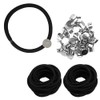 50pcs Hair Bands with Base Hardware Handmade Hair Accessories Parts
