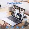 NEWORK 4k Webcam, UHD Webcam 1080P@60FPS, PDAF+CDAF Autofocus, Privacy Cover