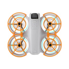 Propeller Guard Protector for DJI NEO, Drone Prop Bumper Cover Anti-Collision Scratch-proof Protection Quick Install (Orange)