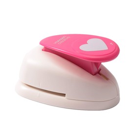 Vaessen Creative Motif punch heart, XL, jumbo punch, large motif hole punch made of metal and plastic, cut-out motif 48.9 x 41.3 mm, for crafts with paper
