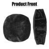 Rollator Walker Seat & Backrest Cover Set,Soft Faux Fur Design