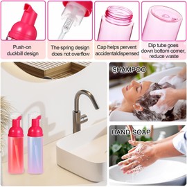 Zhehao - Juego de 80 cepillos para botellas de champú de pestañas, 20 dispensadores de espuma para pestañas, 20 bolsas para el cuidado posterior de pestañas, 20 cepillos para pestañas, 20 cepillos