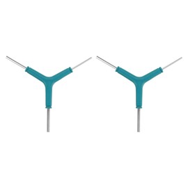 HARFINGTON 2pcs Y-Shaped 3 Way Bike Hex Wrench 3/4/5mm Lengthen Rod Y-Type Inner Hexagon Wrench All-In-One Multi Portable Biking Torque Spanner for Bicycle Cycling Repair Tools, Blue