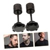Healvian Fashion Zircon Stud Earrings for Men 2pcs Titanium Steel