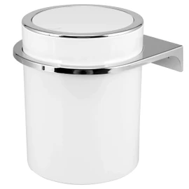bremermann Savona cosmetic bin incl. wall mount with swing lid, plastic, 5.5 Litres