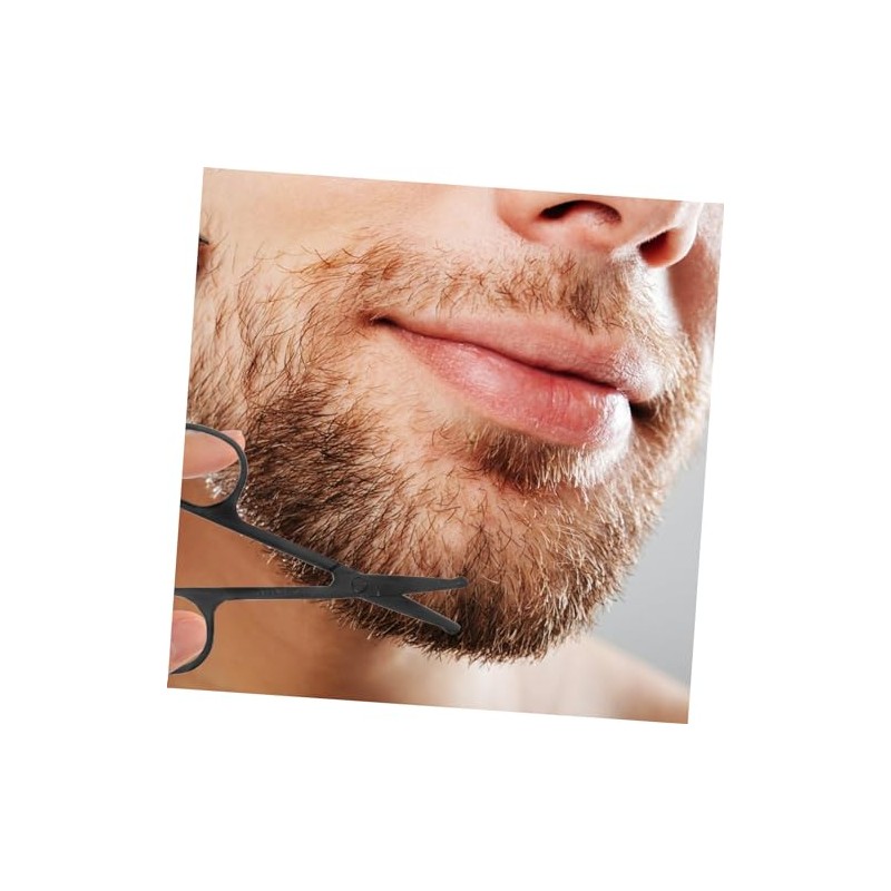 Kit Aseo Hombres Tijeras Barba Acero Inoxidable Peine Peluquería Bolsa