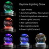 QIANCHANG 3D Solar System Crystal Ball with LED Stand, 80mm