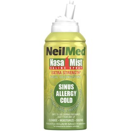 NeilMed NasaMist Hypertonic Extra Strength Saline Spray,Green 4.5 fl oz (Pack of 1)