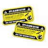 Silverbird Graphics 2x GPS tracking sticker anti theft vehicle security