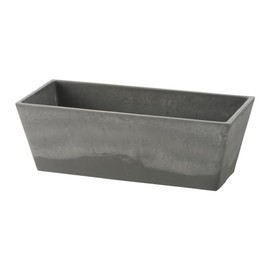 Richell 170232 Botany Rectangular Planter, 27 Type, Light Gray, 1 Piece, Gardening, Gardening, Lightweight, Rectangle, Stylish, Outdoor, Botanical Plastic, Size: 10.6 x 4.7 x 3.6 inches (27 x 11.9 x