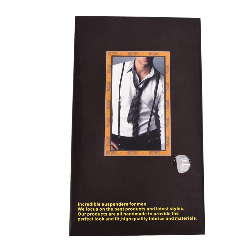 Mens Suspenders Strong Fixability Adjustable Beautiful Practical Fashionable Metal Clip