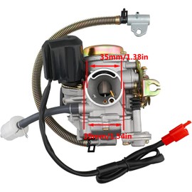 50CC Carburetor with Intake Manifold Air Filter Parts for 49cc 50cc GY6 4 Stroke High Performance 139QMB Scooter Moped Carb Engine