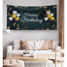 Unbranded Happy Birthday Sign 5' x 3' Banner (13oz) for Parties, Fest, Pictures