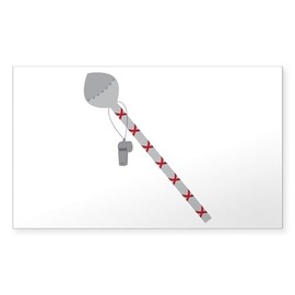 CafePress Drum Major Baton Sticker Rectangle Bumper Sticker Car Decal