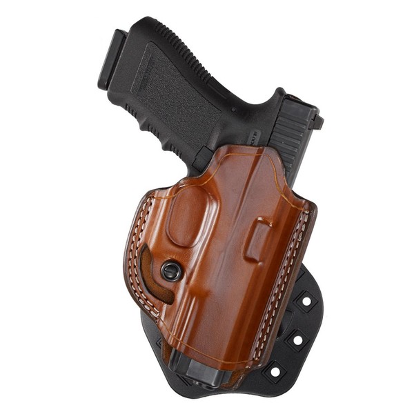 Aker Leather 268A FlatSider XR19 Open Top Paddle Holster for Colt 1911 Government 5-Inch, Tan, Right Hand