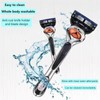 Manual Razor Set, 1 Count Razor Holder with Replaceable Heads,