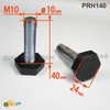ajile - Adjustable foot with 24 mm hexagonal base made