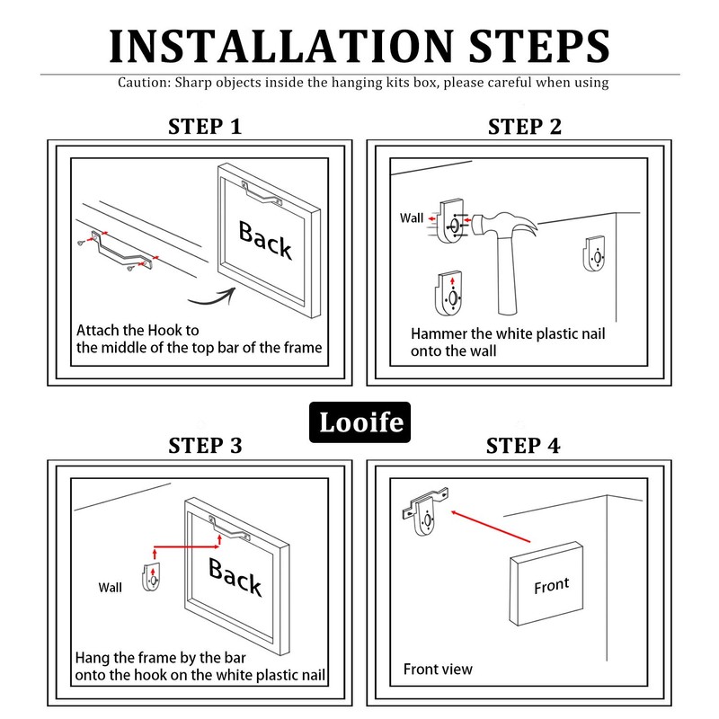 Looife Landscape Canvas Wall Art, 32x24 Inch Water Falls with