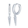 VIKILEE Women's Earrings 925 Sterling Silver Openwork Cone Shaped Chain