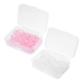 Baluue Kawaii Nail Art Charms Manicure Gems and Nail Charms for Decor French Bowknot Heart Star and Moon Designs for Women and Girls