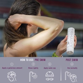 TRIHARD Swimmers Shampoo Extra Boost + Pre & Post Swim Conditioner | Chlorine And Hair Solutions | Swimming Two-In-One Duo