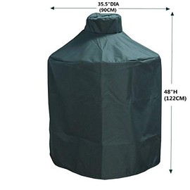 Mini Lustrous Cover for Big Green Egg, Ceramic Grill Cover Outdoor Grill Cover with Durable and Water Resistant Fabric, X-Large(Green)
