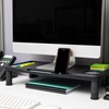 Mind Reader Monitor Stand, Laptop Riser, Desktop Organizer, Office, Plastic,