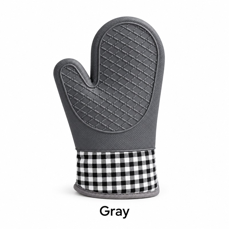 Silicone Oven Mitt for Cooking and Baking – Heat-Resistant Non-Slip