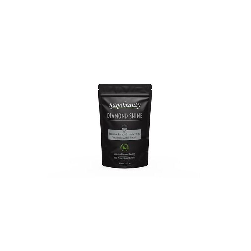 Nanobeauty, Brazilian Straight, Diamond Shine, Hair Smoothing Treatment, (100ml)