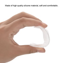 2 Pares de Plantillas de Soporte de de Gel, Plantillas Ortopédicas de Soporte de para Pie Plano, Soporte de Caído de Silicona para Fascitis Plantar, Plantillas(Transparente)