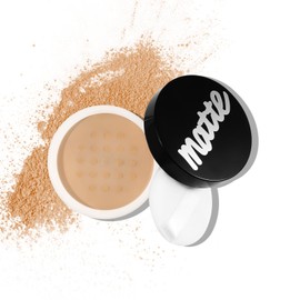 Boobeen Lightweight Translucent Loose Setting Powder Makeup, Matte Non-Sticky Finishing Baking Makeup, Concealing Nude Face Pressed Foundation Powder for Women With Puff