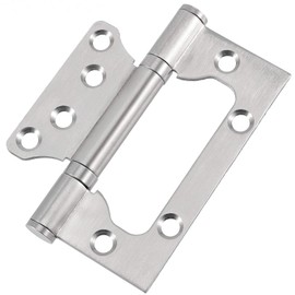 ZEONHAK 24 Pack 12 Pairs 4X 3 Inches Door Hinges, Brushed Surface Door Hinges, Stainless Steel Door Hinges with Mounting Screws, Silver