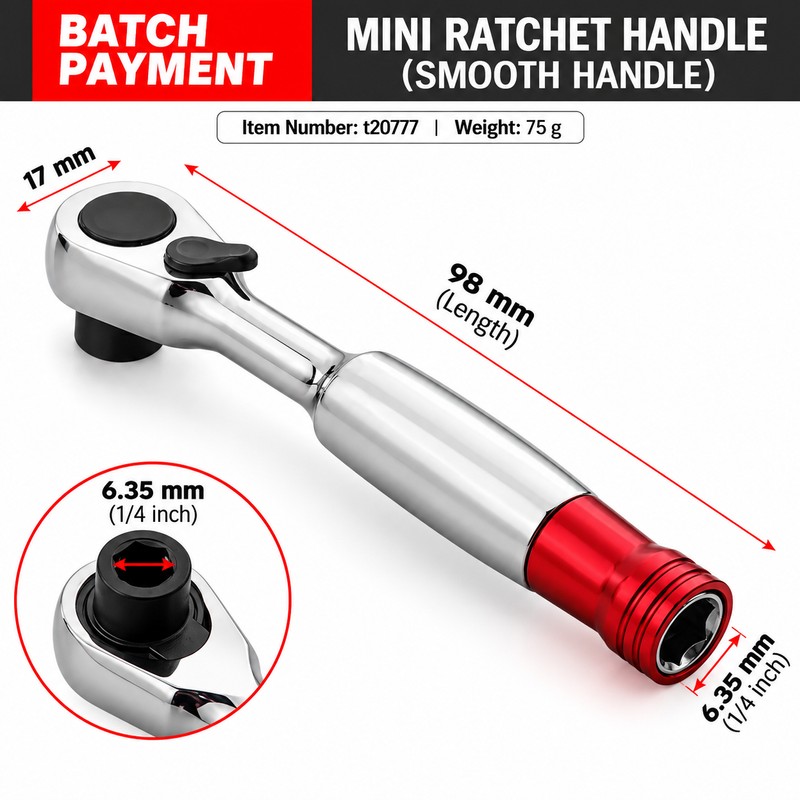 Double-Head Mini Ratchet Wrench – Fast Reversible Socket Tool for