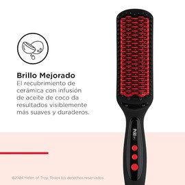 Revlon Cepillo Alaciador XL Smoothstay™ Infusion de Coco con Placas de Cerámica