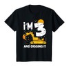 Kids Construction Truck 3rd Birthday I'm 3 and Digging it